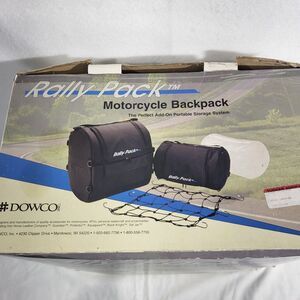 Rally Pack Black Canvas Motorcycle Gear Bags Storage